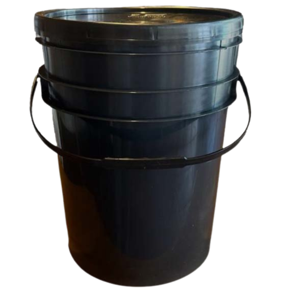 5 Baldes De Plástico 20l Negro Para Hidroponía Compost