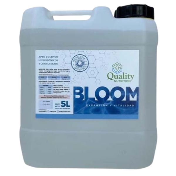 Nutrientes Bloom 5l Hidroponia Quality Nutrition
