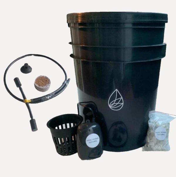 Kit Sistema de hidroponia DWC 20l Económico Con Aireador Doble