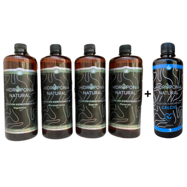 Kit Fertilizantes para hidroponia Linea Profesional Hidroponia Natural 500ml