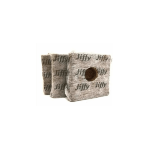 Bloque de fibra de coco prensada Jiffy para germinar o esquejes 10x10cm